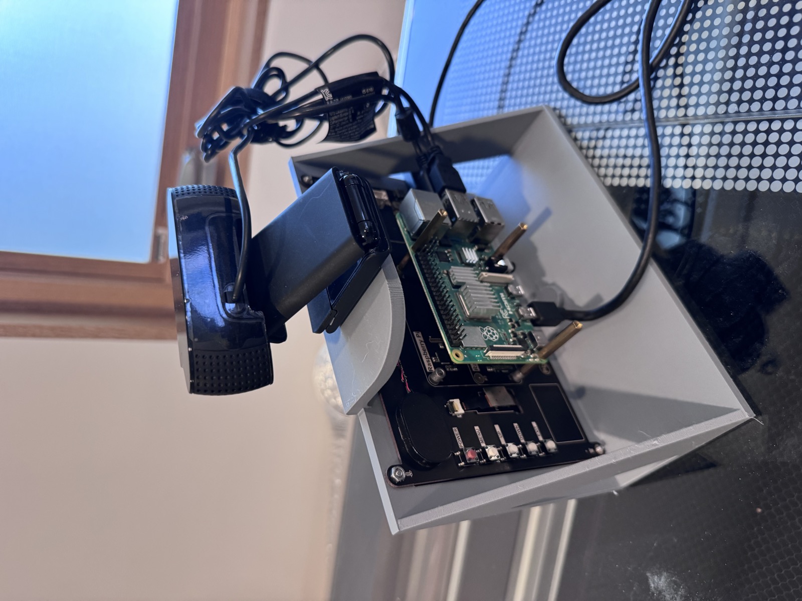 Back of the assembled enclosure