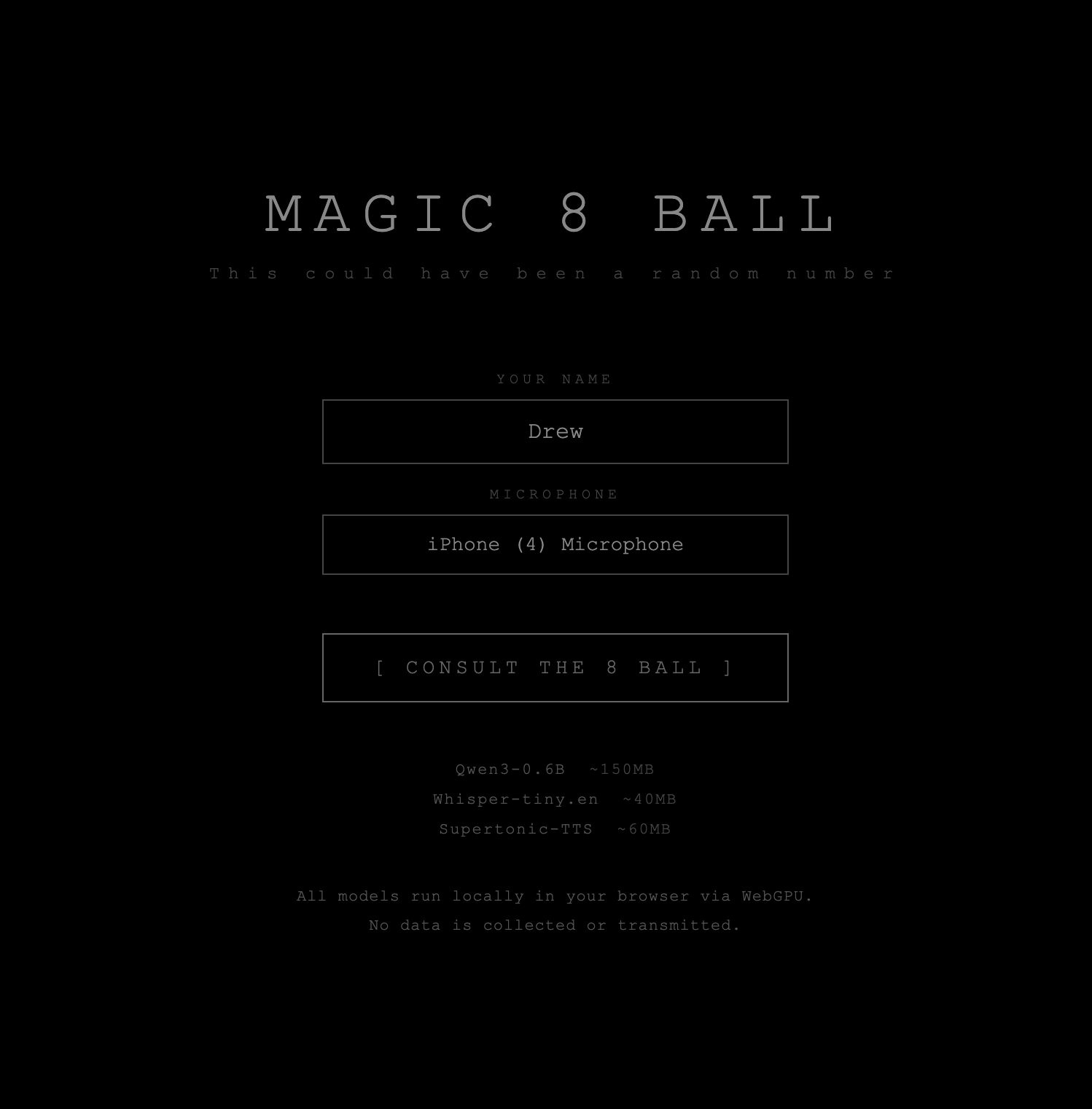 Magic 8 Ball screenshot